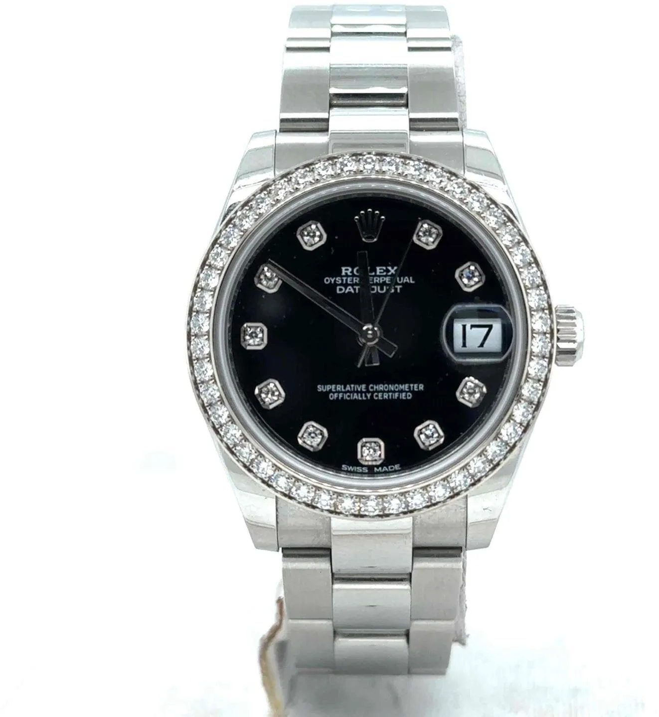 Rolex Datejust 31 178384-0042 31mm White gold Black