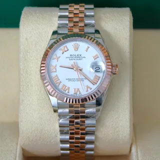 Rolex Datejust 31 278271-0002 Rose gold and Stainless steel White