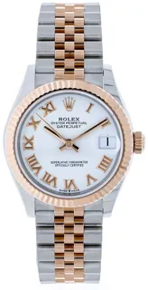 Rolex Datejust 31 278271-0002 Rose gold and Stainless steel White