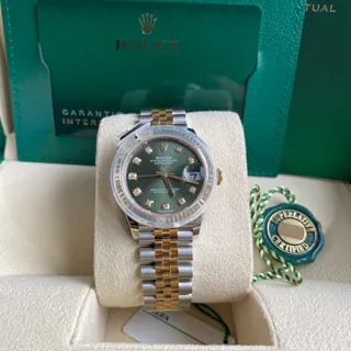 Rolex Datejust 31 278273-0030 Yellow gold and Stainless steel Green