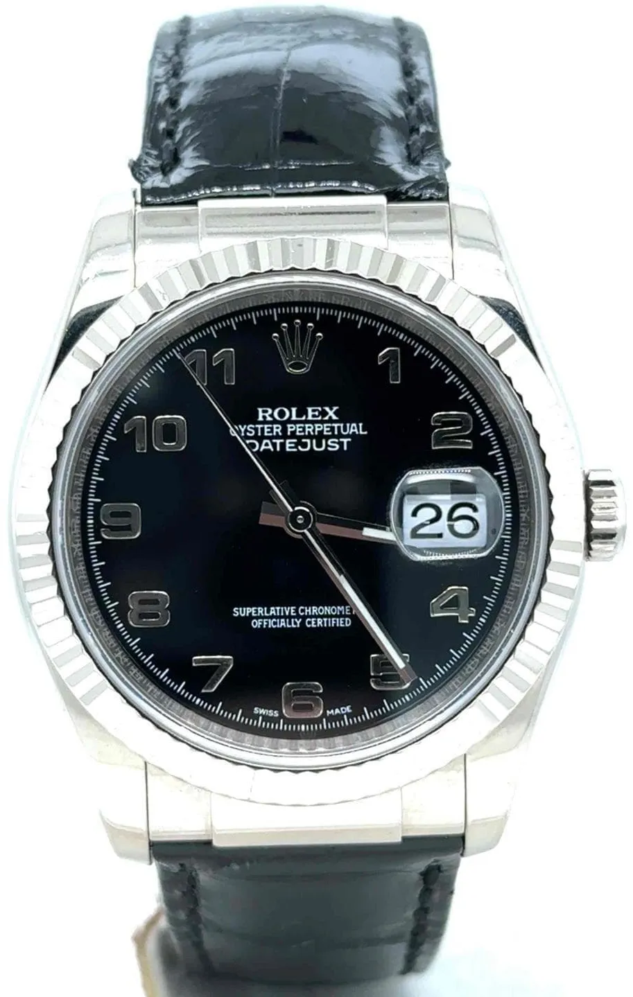 Rolex Datejust 36 116139 36mm White gold Black