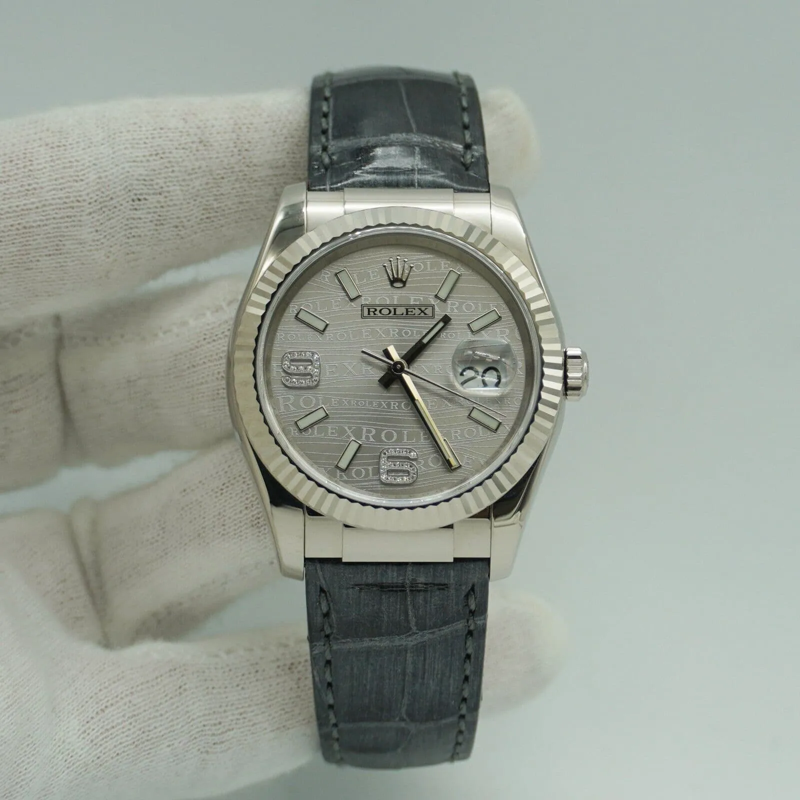 Rolex Datejust 36 116139 36mm White gold Gray