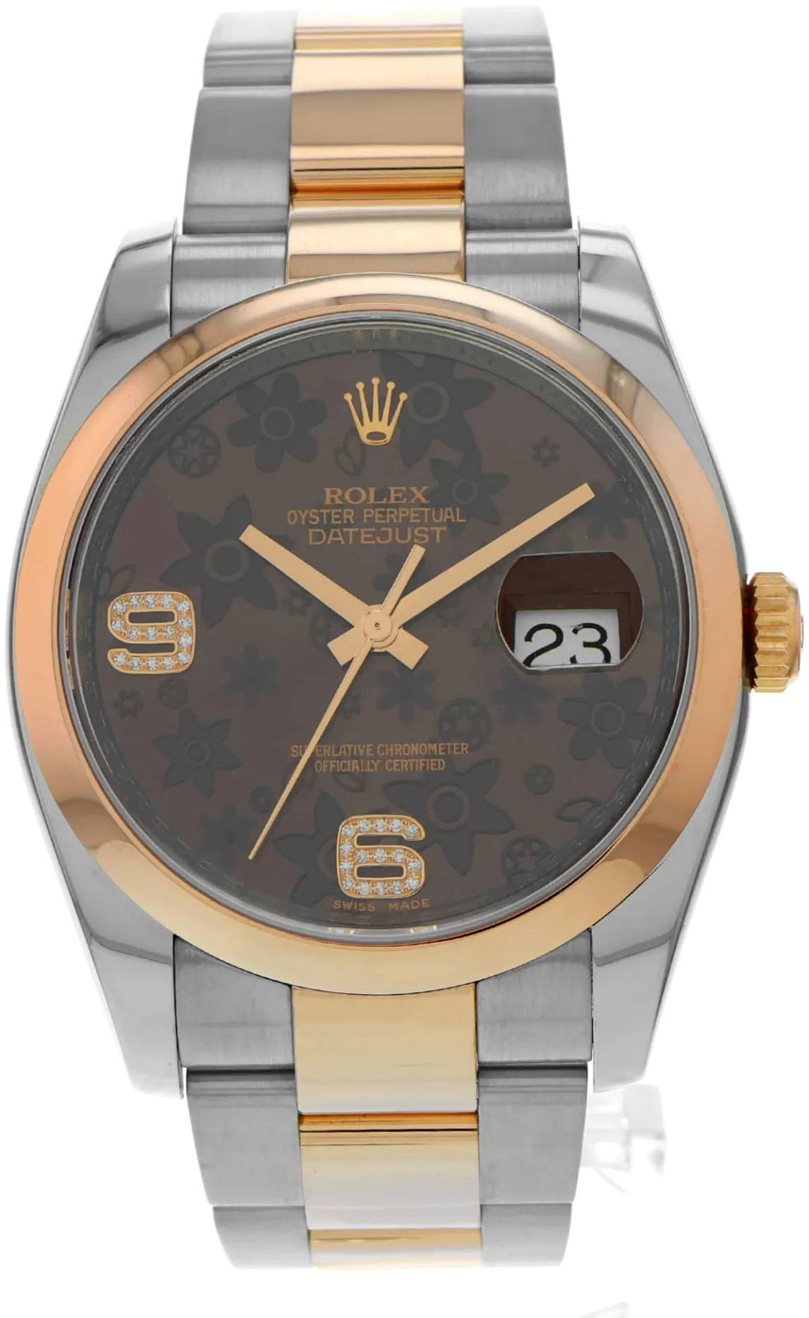 Rolex Datejust 36 116201-0105 36mm Rose gold Brown