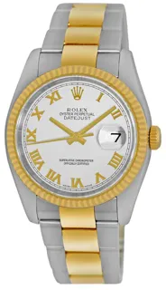 Rolex Datejust 36 116233 Yellow gold White