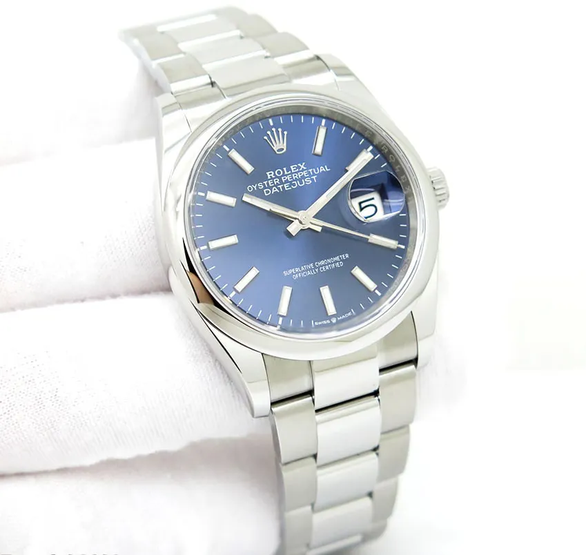 Rolex Datejust 36 126200-0006 36mm Oystersteel Blue