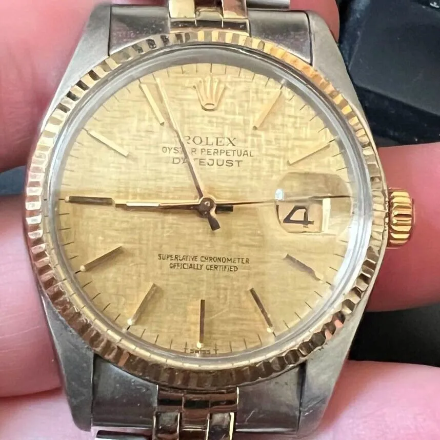 Rolex Datejust 36 16013 36mm Yellow gold Champagne