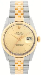 Rolex Datejust 36 16013 Yellow gold Champagne