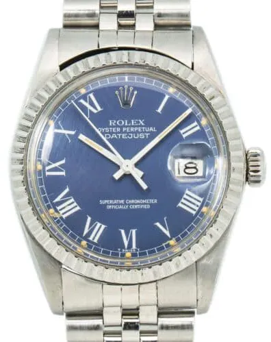 Rolex Datejust 36 16030 36mm Stainless steel Blue