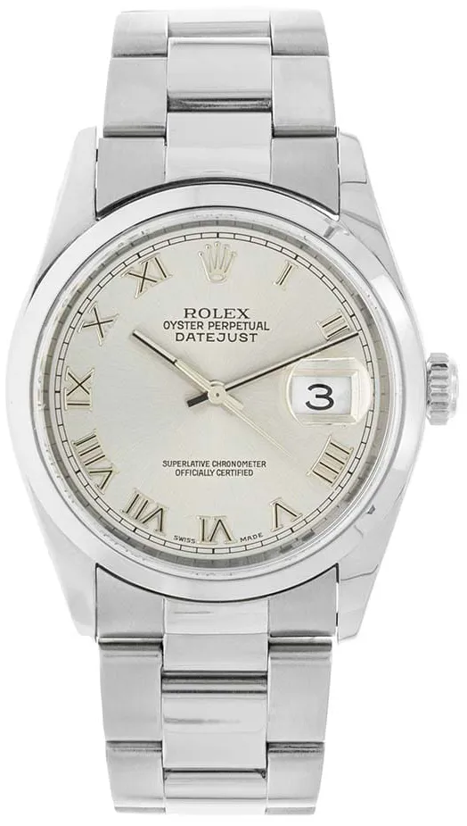 Rolex Datejust 36 16200 36mm Stainless steel Silver