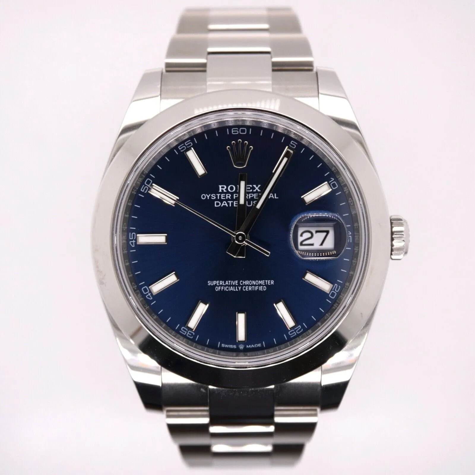 Rolex Datejust 41 126300-0001 41mm Oystersteel Blue