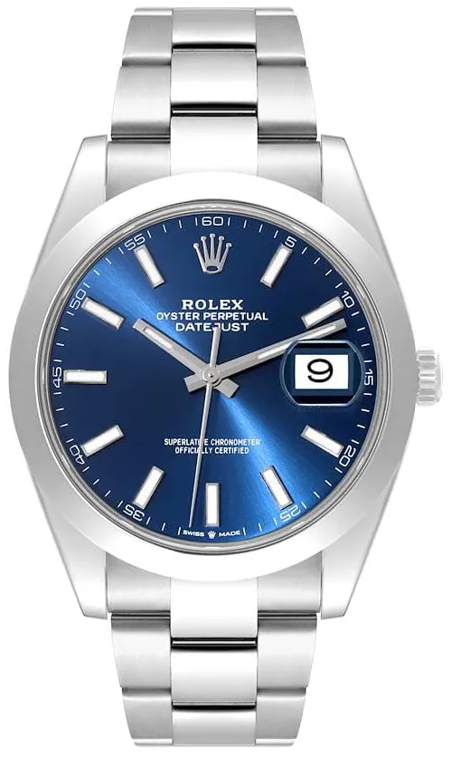 Rolex Datejust 41 126300-0001 41mm Oystersteel Blue