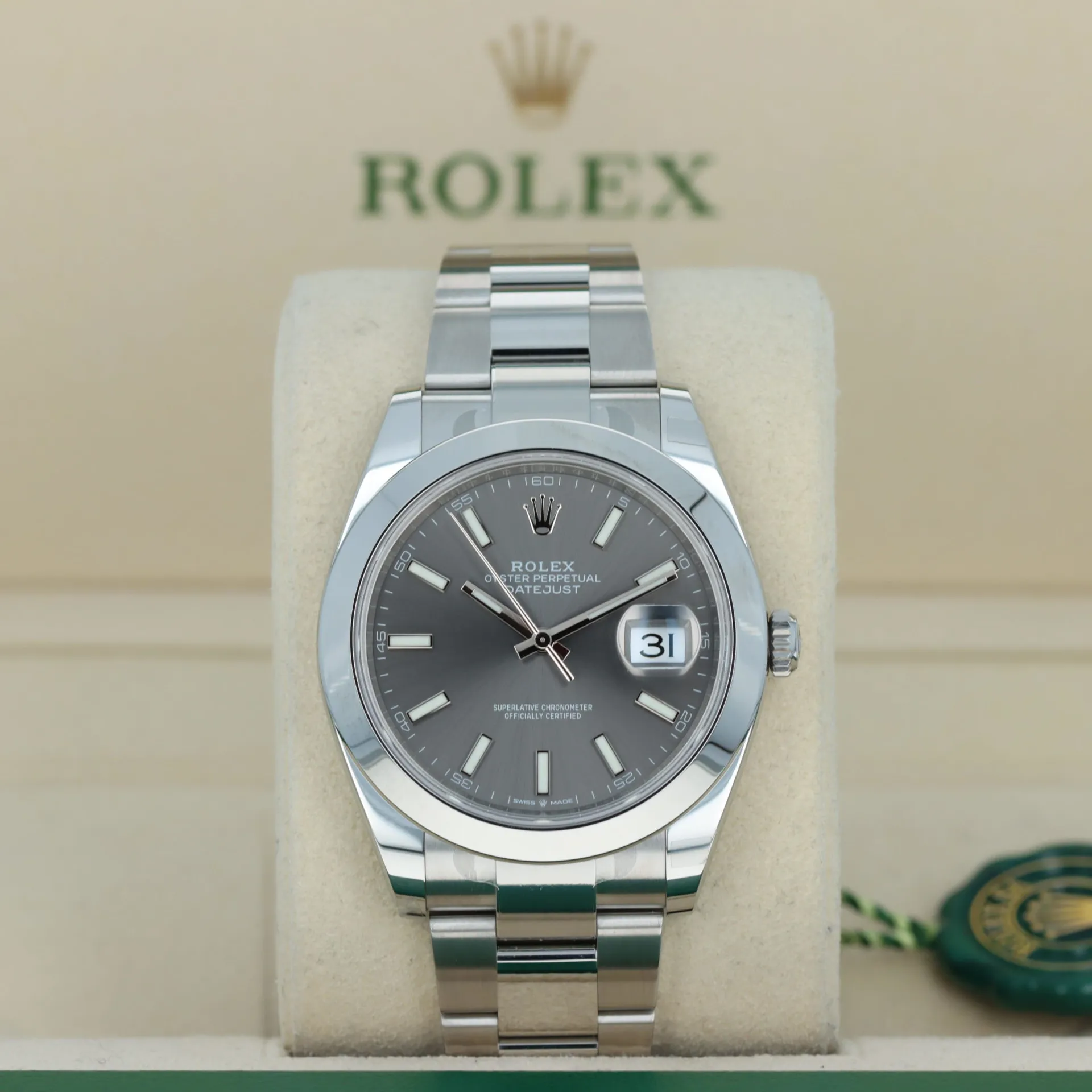 Rolex Datejust 41 126300-0007 41mm Oystersteel Gray