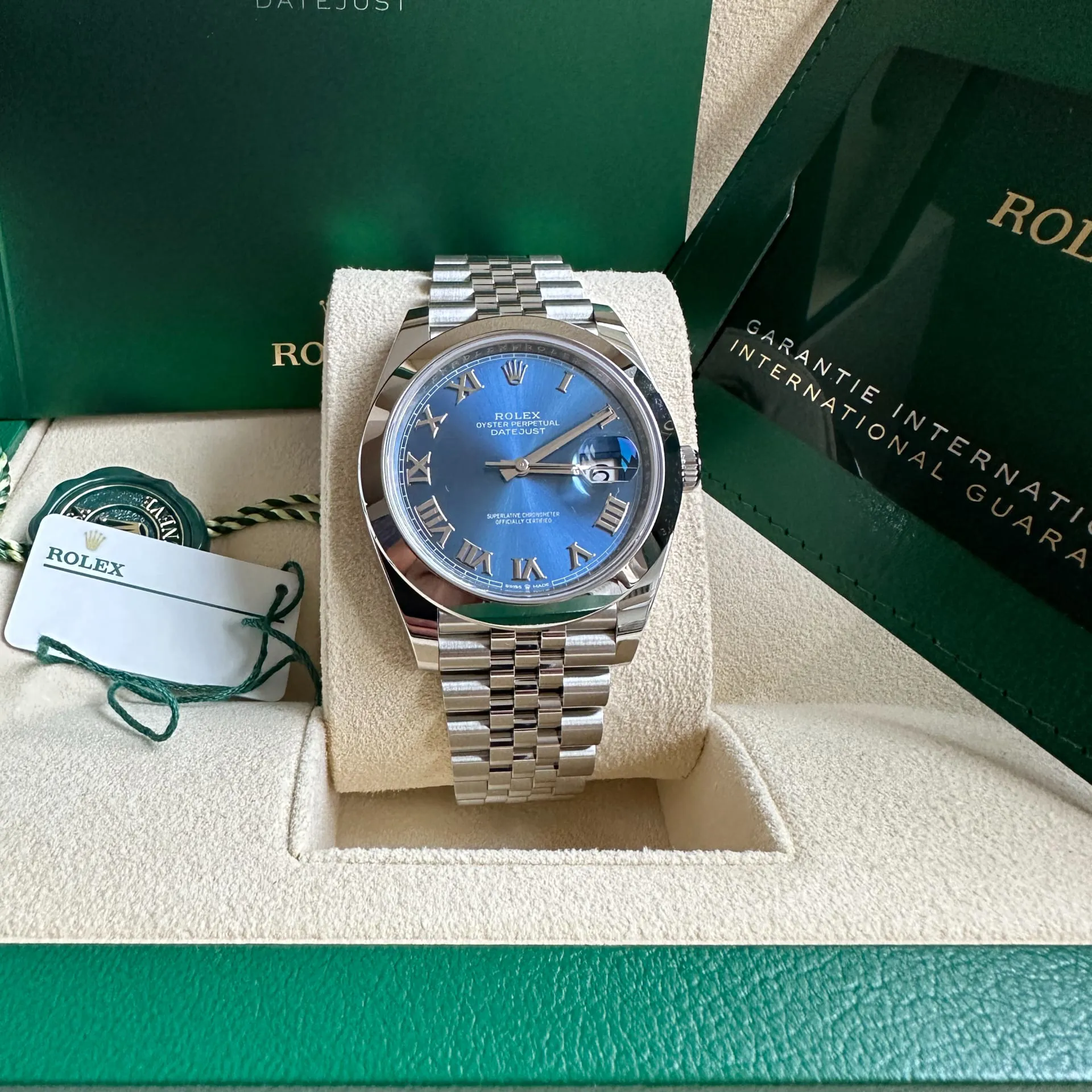 Rolex Datejust 41 126300-0018 41mm Oystersteel Blue