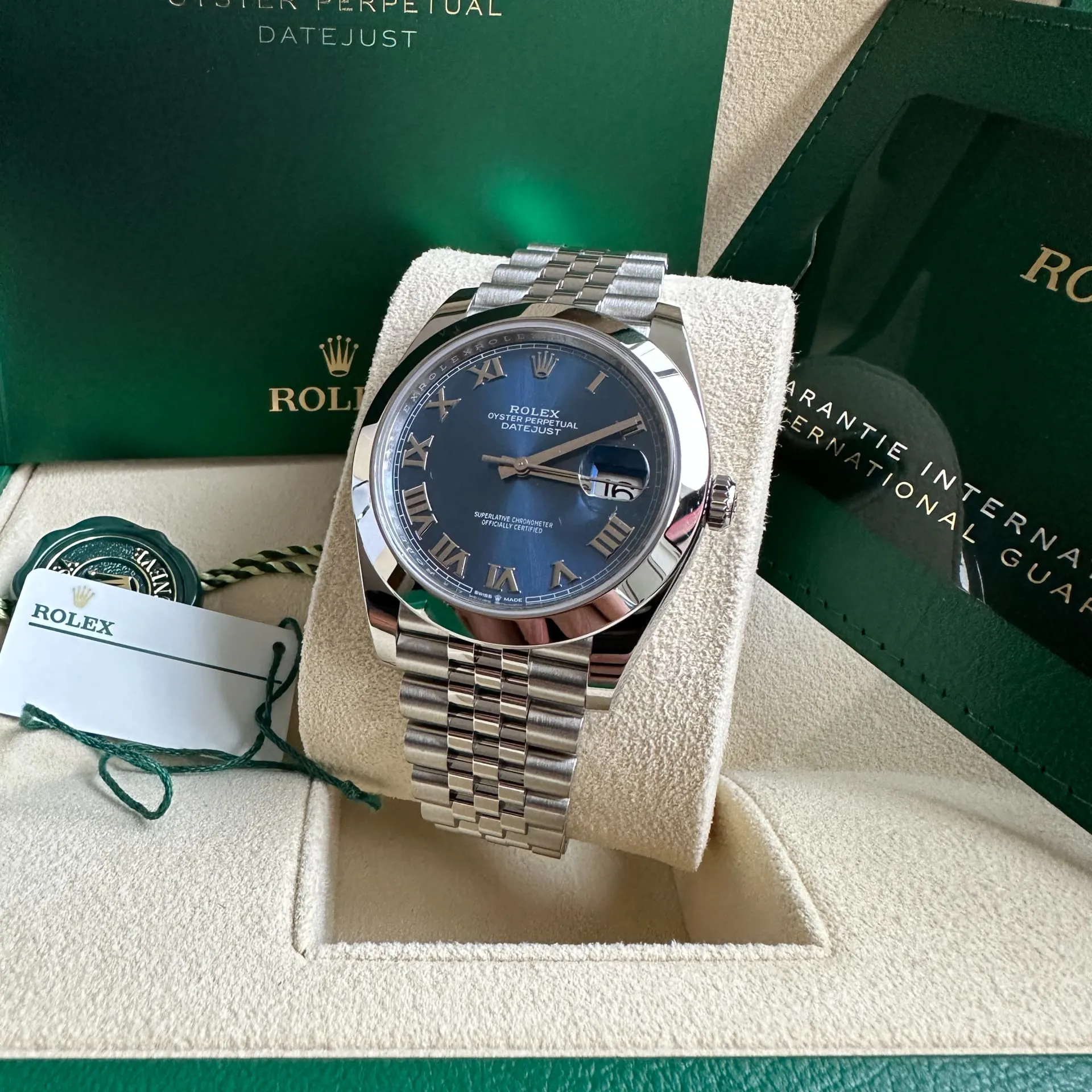 Rolex Datejust 41 126300-0018 41mm Oystersteel Blue 4