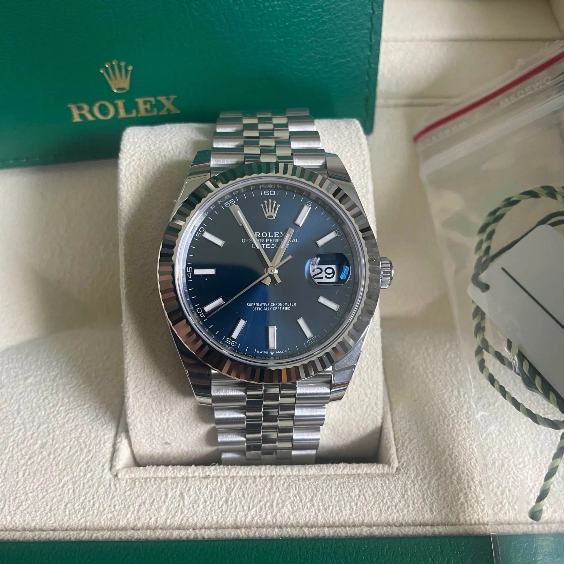 Rolex Datejust 41 126334-0002 41mm White gold and Oystersteel Blue