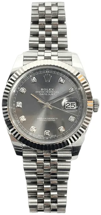 Rolex Datejust 41 126334-0006 41mm White gold and Oystersteel Gray