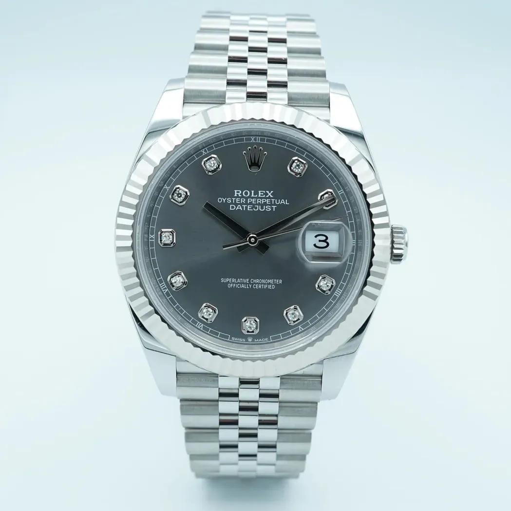 Rolex Datejust 41 126334-0006 41mm White gold and Oystersteel Gray