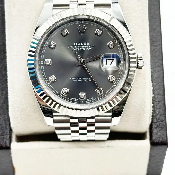 Rolex Datejust 41 126334-0006 41mm White gold and Oystersteel Gray