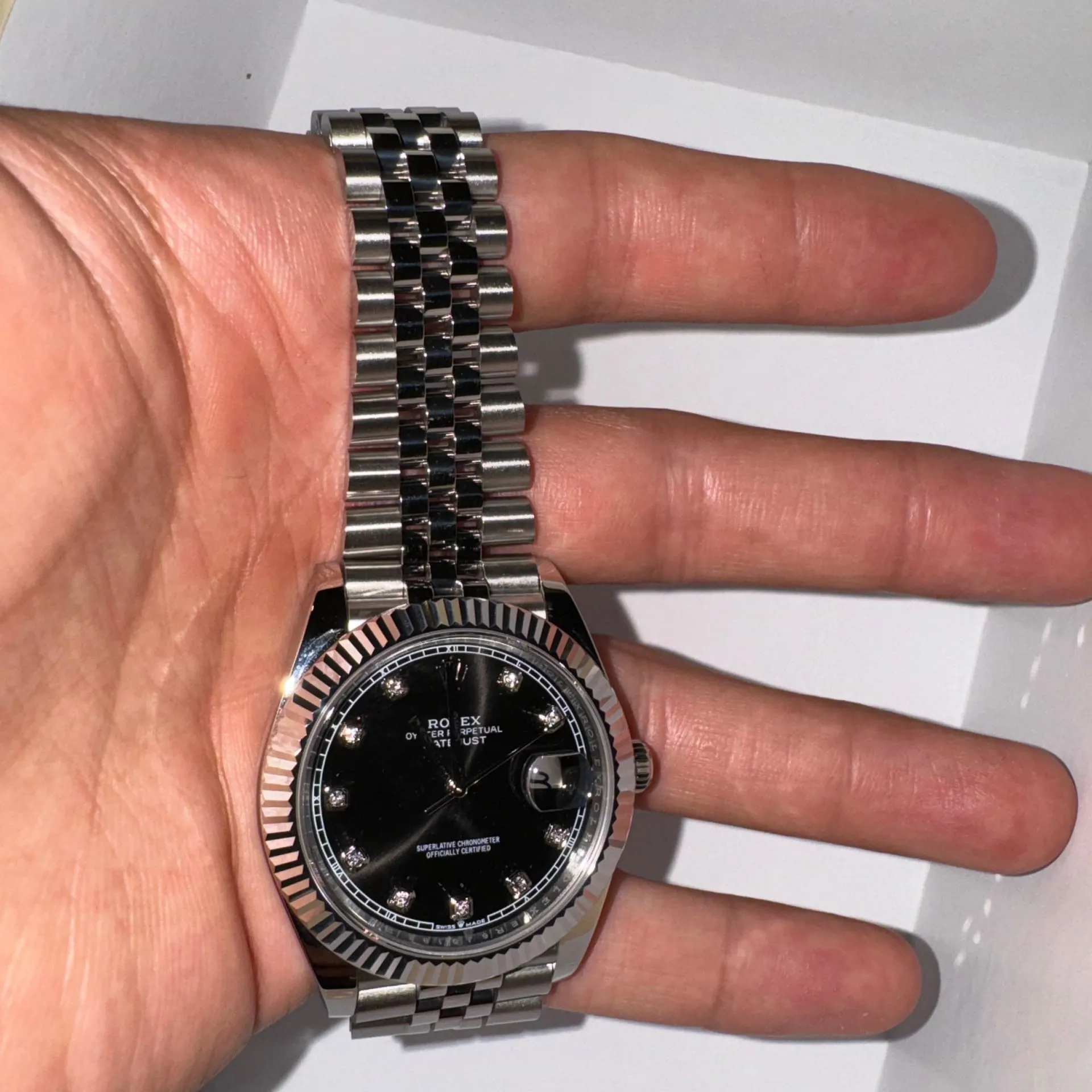 Rolex Datejust 41 126334-0012 41mm White gold and Oystersteel Black 3