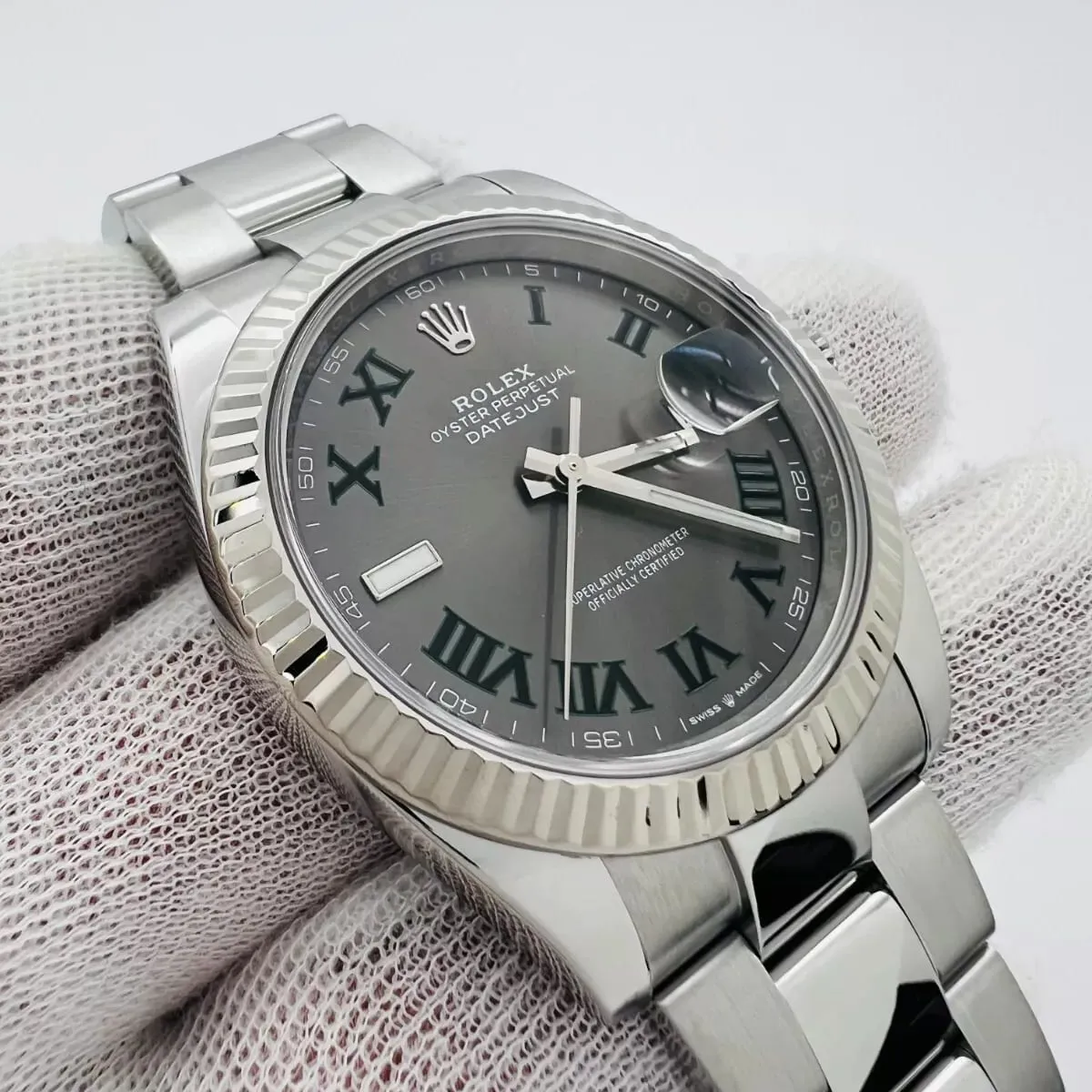 Rolex Datejust 41 126334-0021 41mm White gold and Oystersteel Gray 5