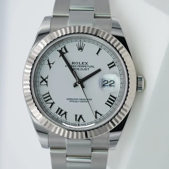 Rolex Datejust 41 126334-0023 41mm White gold and Oystersteel White