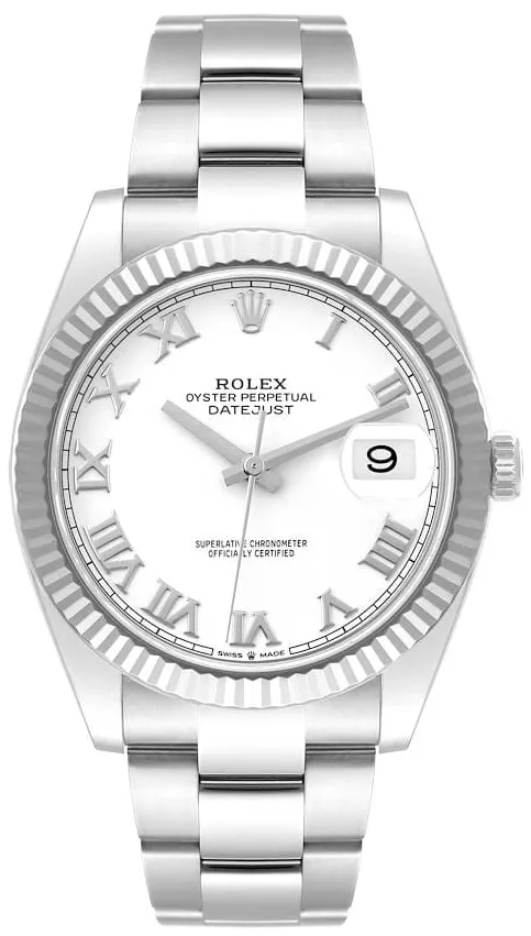 Rolex Datejust 41 126334-0023 41mm White gold and Oystersteel White