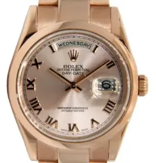 Rolex Day-Date 36 118205 Rose gold Pink