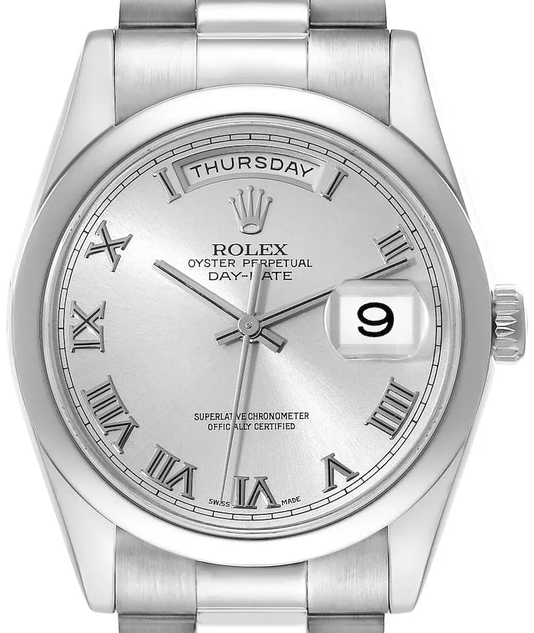 Rolex Day-Date 36 118209 36mm White gold White