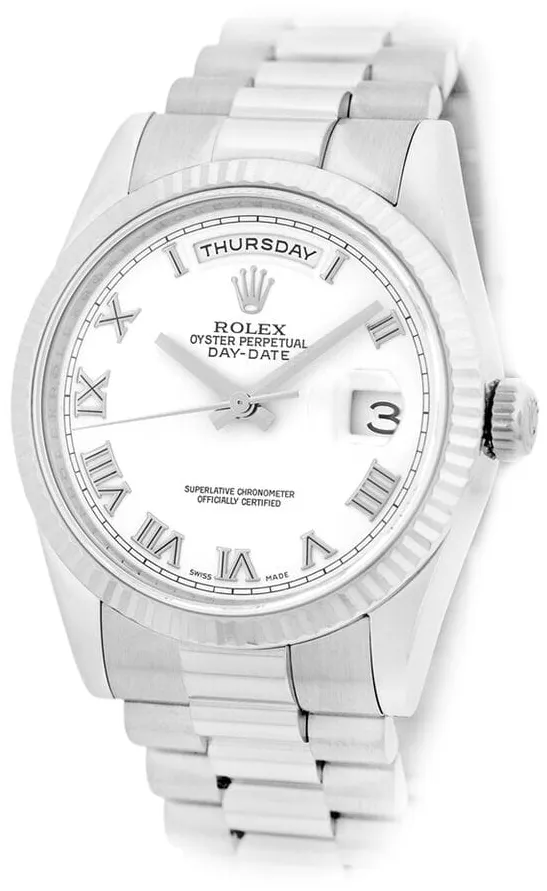 Rolex Day-Date 36 118239-0077 36mm White gold White