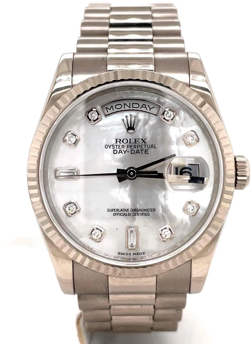 Rolex Day-Date 36 118239-0080 36mm White gold White