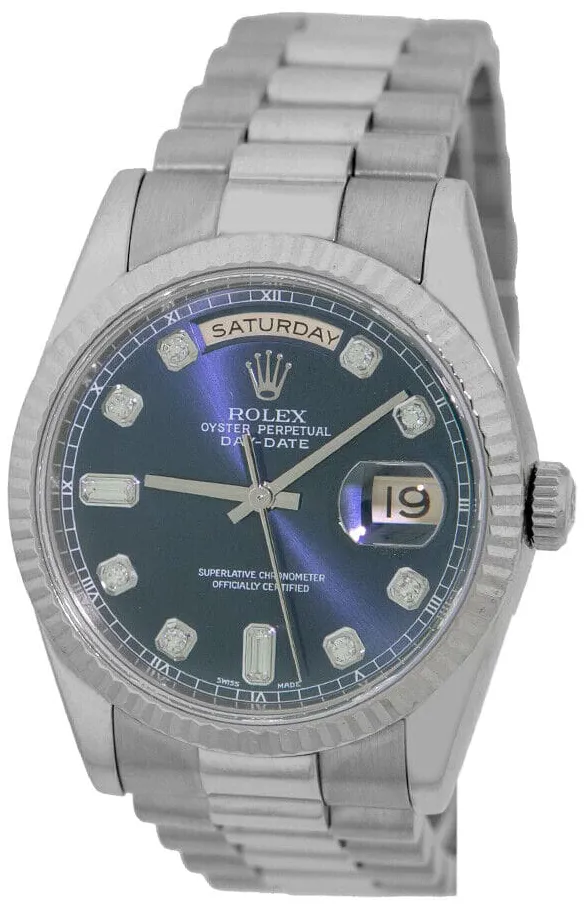 Rolex Day-Date 36 118239 36mm White gold Blue