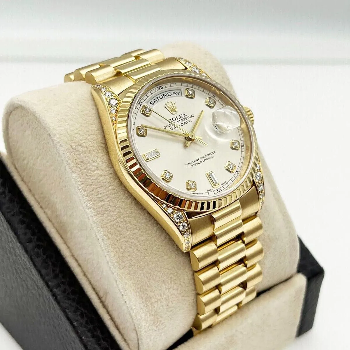 Rolex Day-Date 36 18338 36mm Yellow gold Silver 1