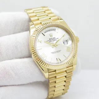 Rolex Day-Date 40 228238-0002 Yellow gold Silver