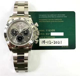 Rolex Cosmograph Daytona 116509-0072 White gold Silver