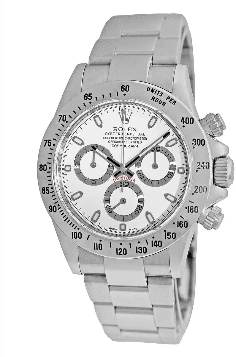 Rolex Daytona 116520-0016 40mm Stainless steel White