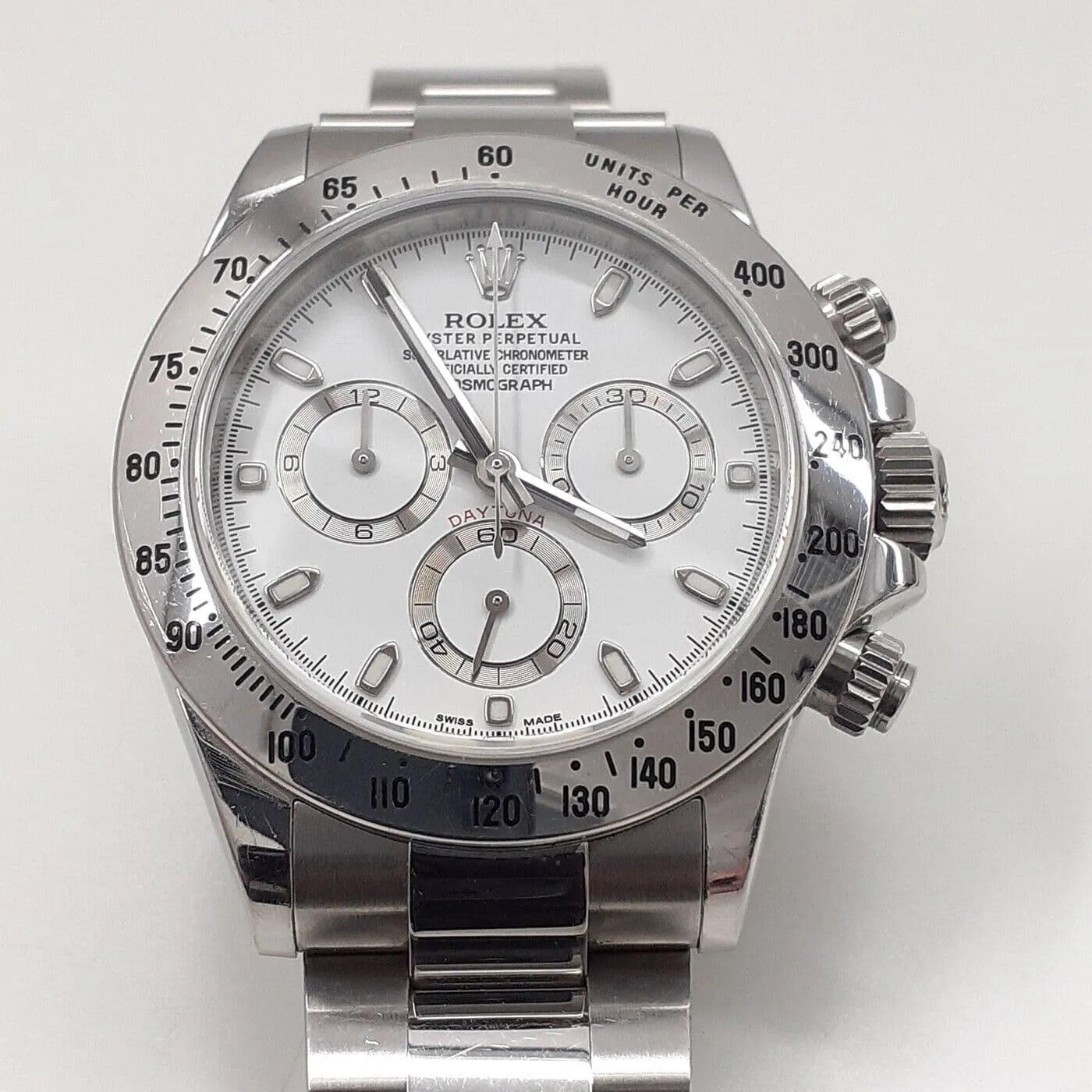 Rolex Daytona 116520-0016 40mm Stainless steel White