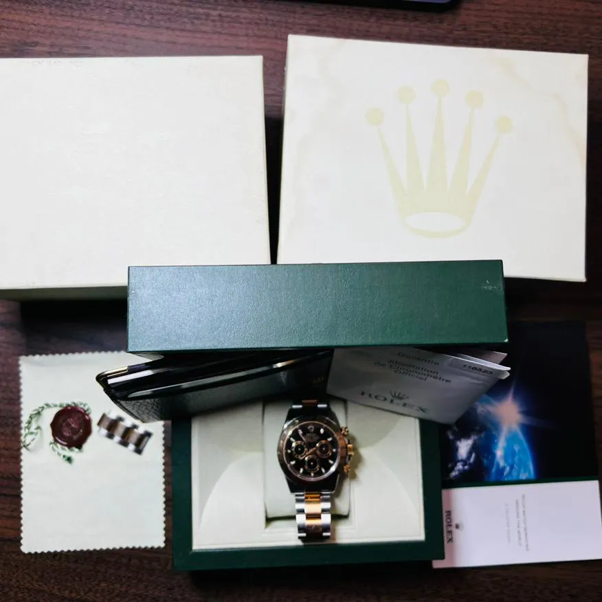 Rolex Daytona 116523-0039 40mm Yellow gold Black 1