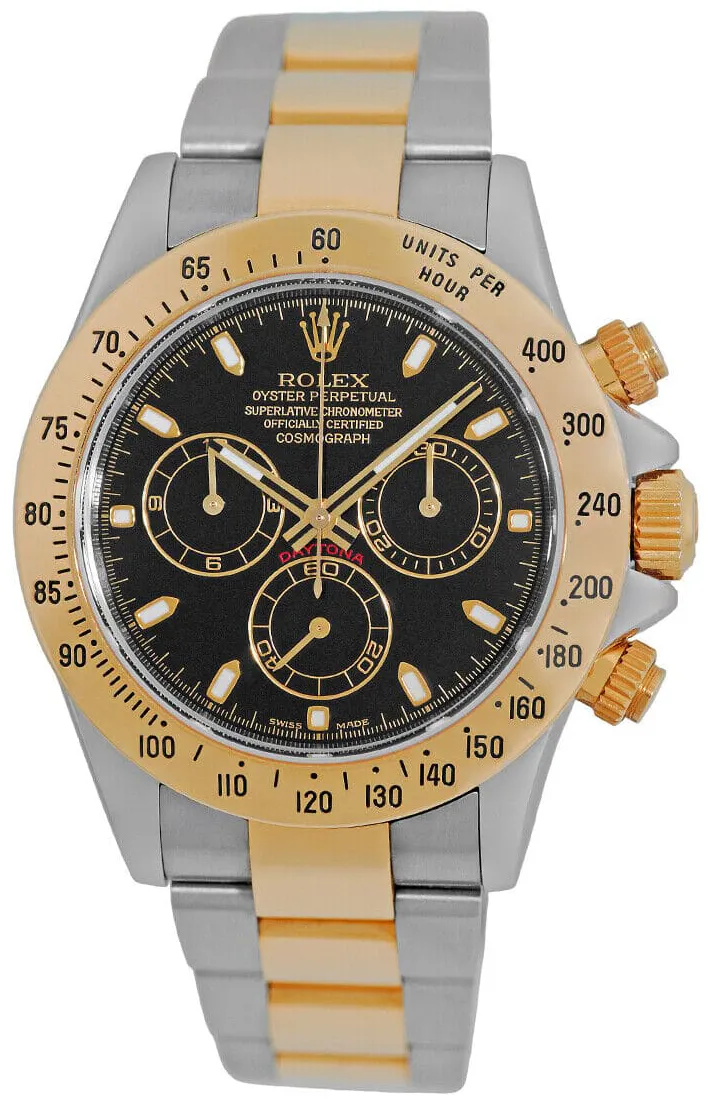 Rolex Daytona 116523-0039 40mm Yellow gold Black