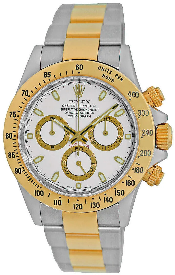 Rolex Daytona 116523-0040 40mm Yellow gold White