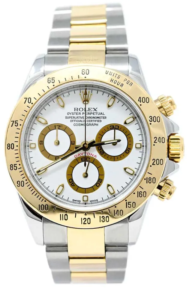 Rolex Daytona 116523-0040 40mm Yellow gold White