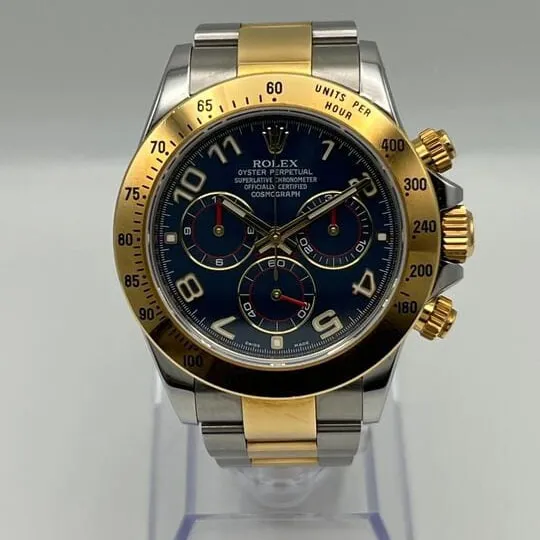 Rolex Daytona 116523-0045 40mm Yellow gold Blue