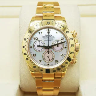 Rolex Daytona 116528 Yellow gold White