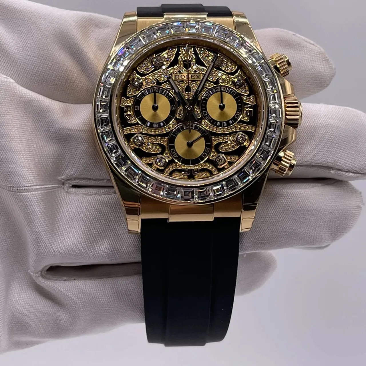 Rolex Daytona 116588TBR 40mm Yellow gold Black and Golden and Artistic dial