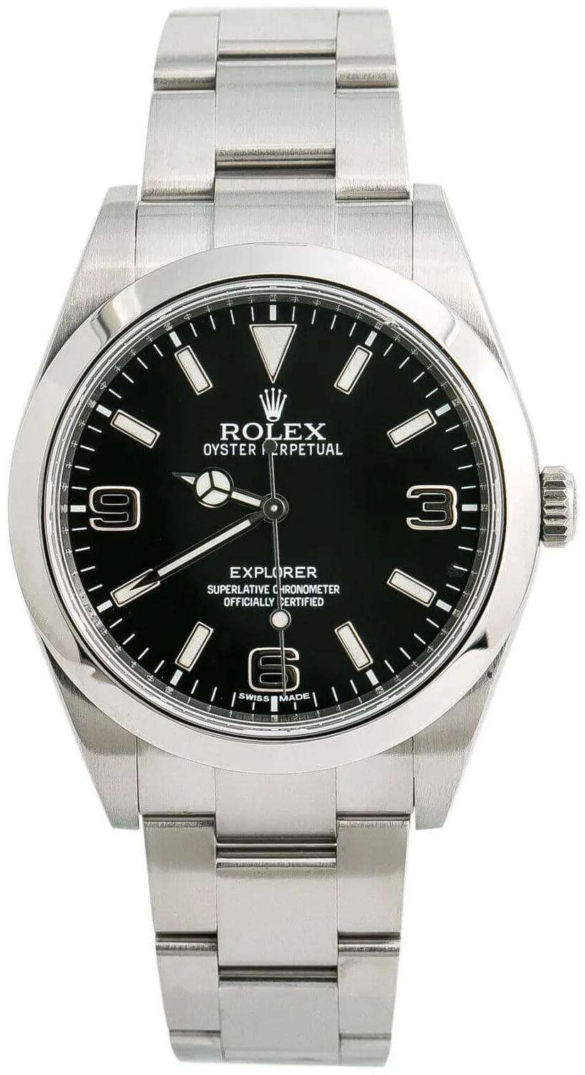 Rolex Explorer 214270-0001 39mm Stainless steel Black