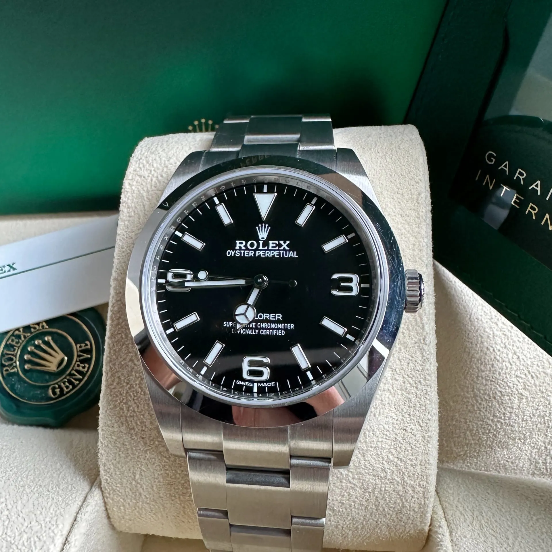 Rolex Explorer 214270-0003 39mm Stainless steel Black