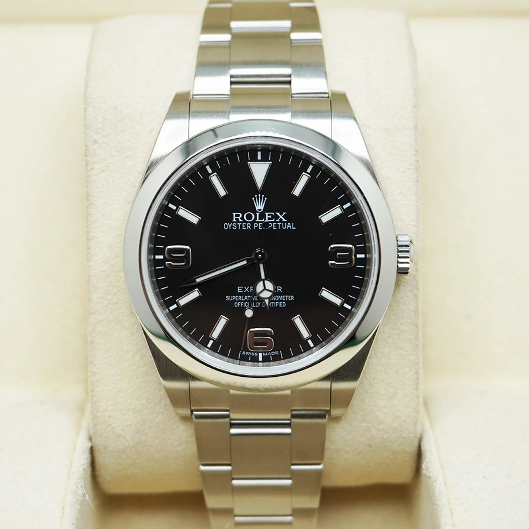 Rolex Explorer 214270-0001 39mm Stainless steel Black