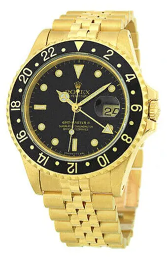 Rolex GMT-Master II 16718 40mm Yellow gold Black