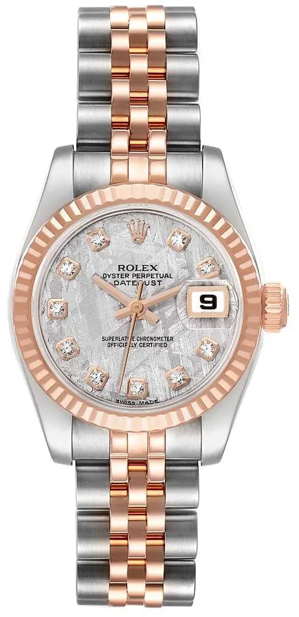 Rolex Lady-Datejust 179171 26mm Rose gold Meteorite