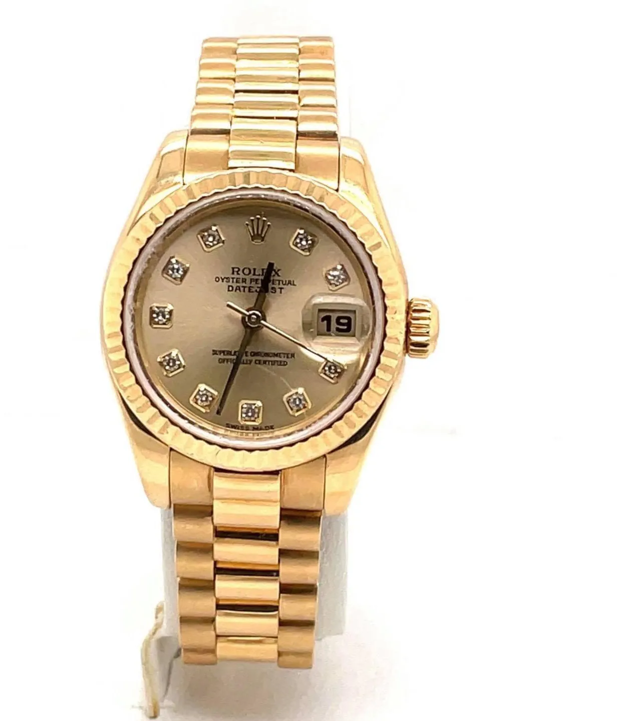 Rolex Lady-Datejust 179178 26mm Yellow gold Champagne