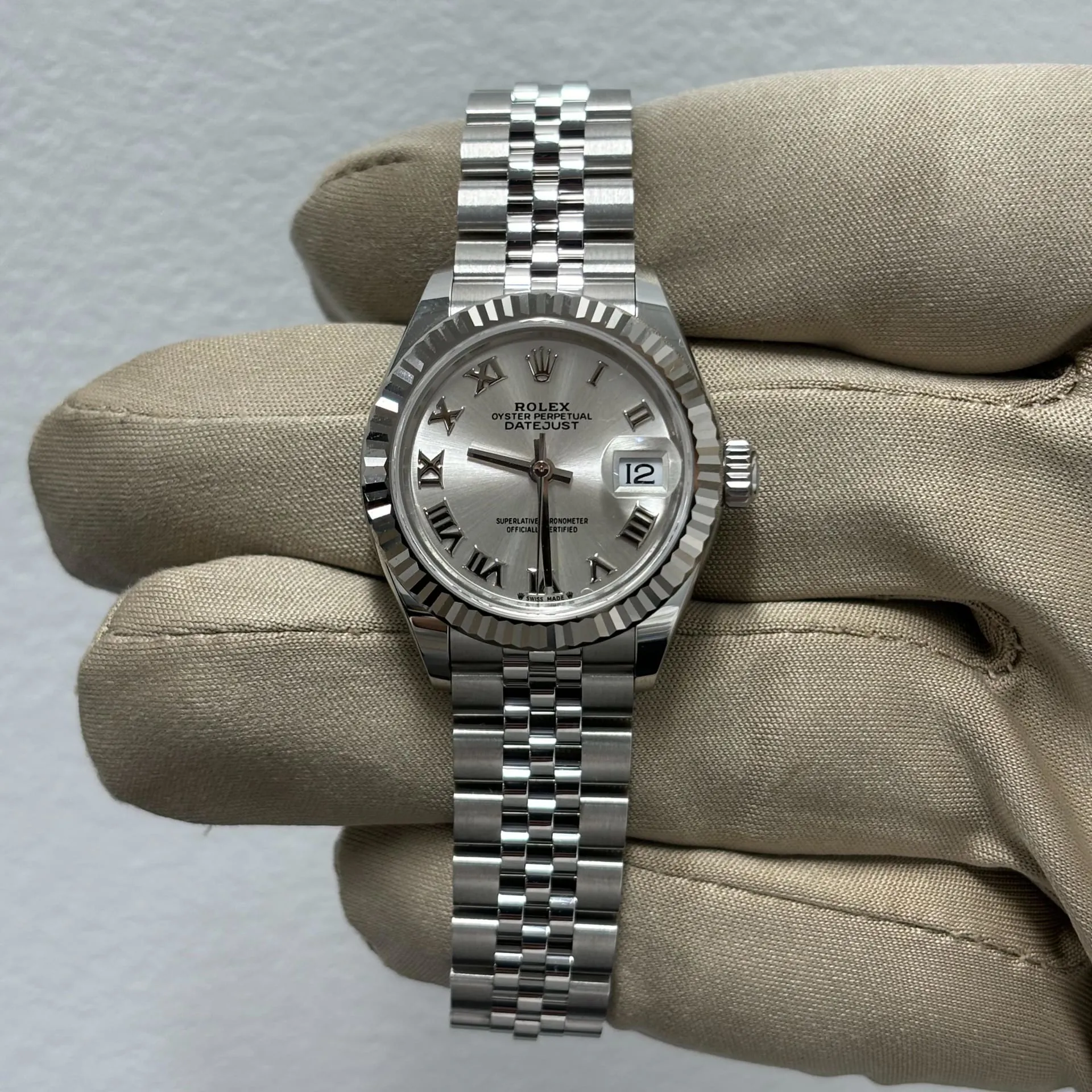 Rolex Lady-Datejust 279174-0007 28mm White gold and Oystersteel Silver